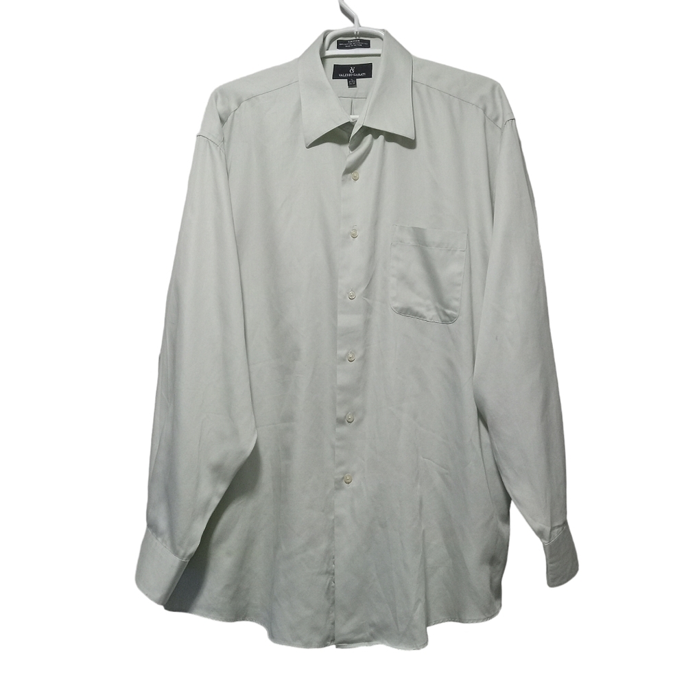 Valerio Garati mint green long sleeve men dress shirt size XL   17-171/2   34/35
